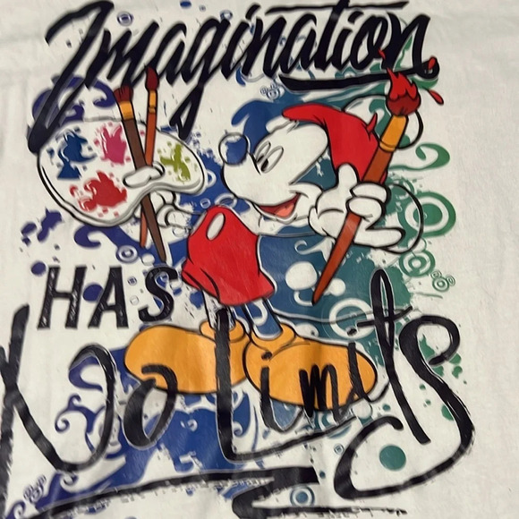 Disney imagination has no limits t shirt. Mickey Mouse. Worn one time for Disney - Picture 2 of 3